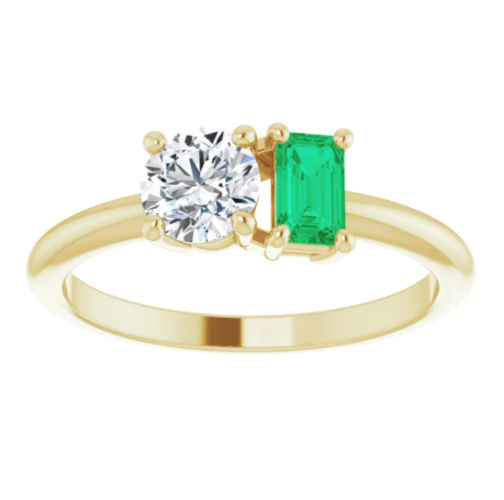 The Georgia Ring Trilogy Emerald Cut and Pear Engagement Ring Sunshine  Coast – Morgan & Co Store